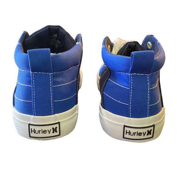 Hurley Roddy Skateboard 2 Tone Blue Mid Top Sneakers Size 5 - Picture 6 of 8